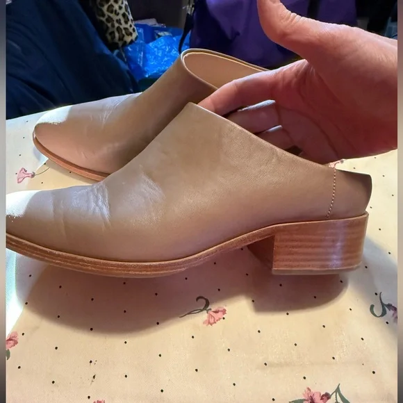 Poppy Barley Biscotti Leather Mules - Picture 5 of 8